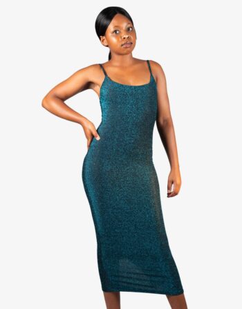 Sleeveless Bodycon Glitter Dress