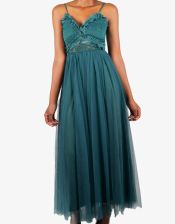 Maxi Mesh Lace Dress