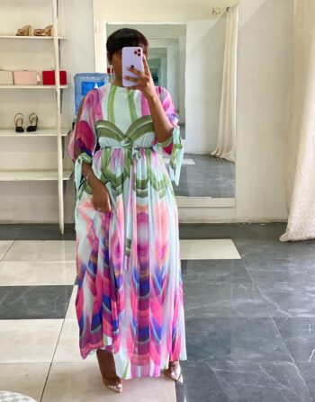 Colourful Floral Long Dress