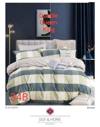 6pcs Navy Blue Stripe Bedding
