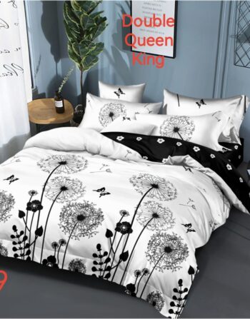 6 Piece Black & White Duvet Cover Sets