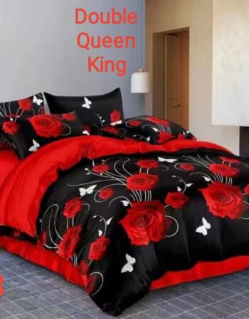 6 Piece Black & Red Duvet Cover Sets