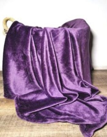 Purple Fleece Blanket 220cm x 200cm