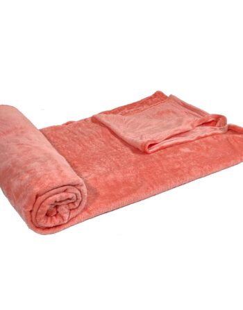 Peach Fleece Blanket 220cm x 200cm