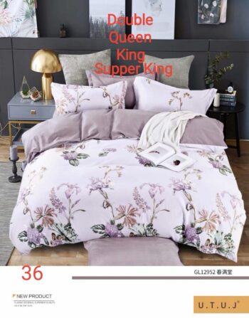 6 Piece Soft Touch Floral Duvet Cover Sets