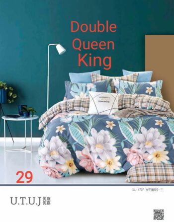 6pcs Soft Touch floral Bedding
