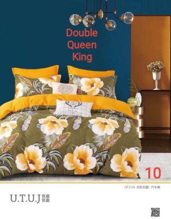 6pcs Floral Yellowish Bedding