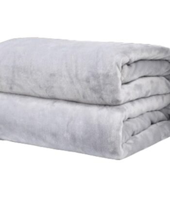 Grey Fleece Blanket 220cm x 200cm