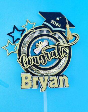 3D Graduate cake topper