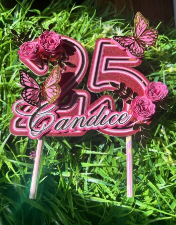 25th Cake topper