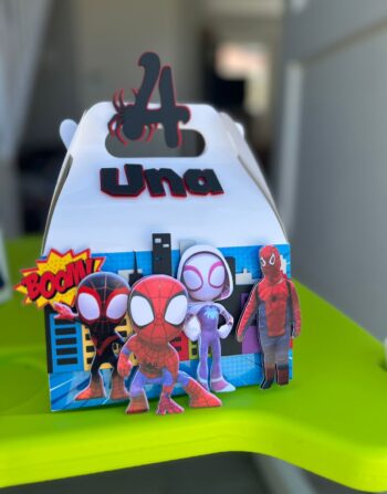 3D Spiderman Party Box